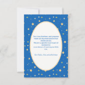 Dreaming New Arrival Teddy Bear Moon Thank You Bedankkaart (Achterkant)