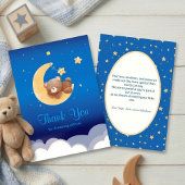 Dreaming New Arrival Teddy Bear Moon Thank You Bedankkaart