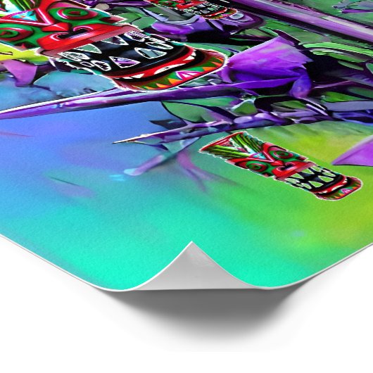 Dreaming of a Freaky Tiki Tree Poster (Hoek)