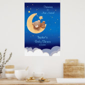 Dreaming Of A New Arrival Teddy Bear Baby Shower Poster (Keuken)
