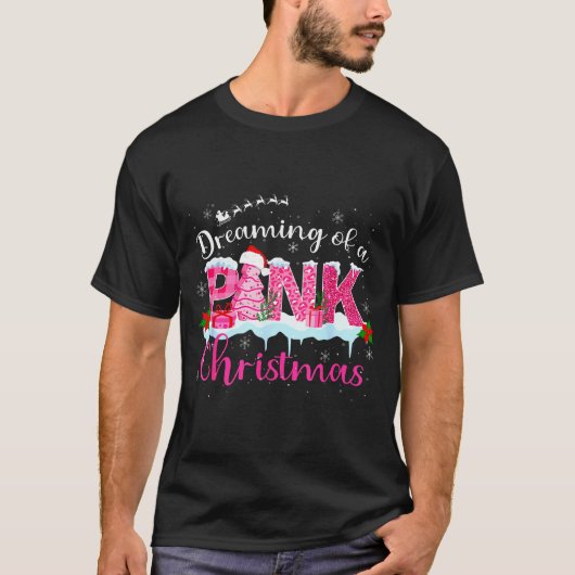 Dreaming Of A Nk Christmas Tree Cakes Santa Hat Xm T-shirt (Voorkant)