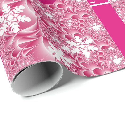 "Dreaming of a roze kerstmis" Cadeaupapier (Rol Hoek)