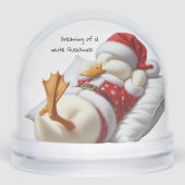 Dreaming of a White Christmas Duck Sneeuwbol (Voorkant)