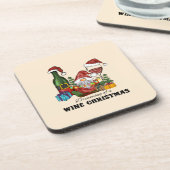 Dreaming of A Wine Christmas Bier Onderzetter (Linkerzijde)