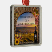 Dreaming of a Wine Christmas Ornament (Rechts)