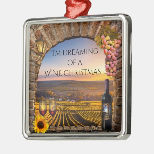 Dreaming of a Wine Christmas Ornament (Links)