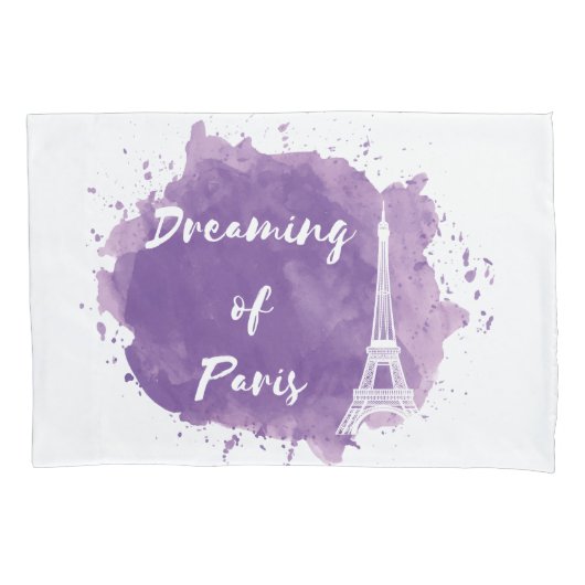 Dreaming of Paris - Pillow Hoesjes Kussensloop (Voorkant-Links)