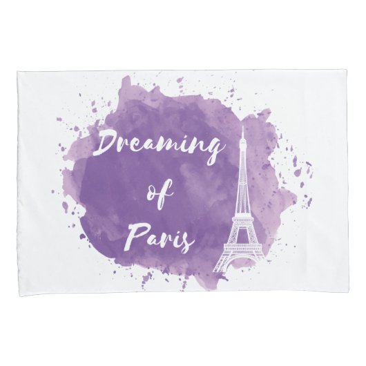 Dreaming of Paris - Pillow Hoesjes Kussensloop (Voorkant-Rechts)