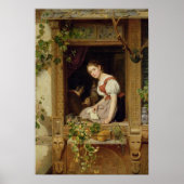 Dreaming op het raam poster (Voorkant)