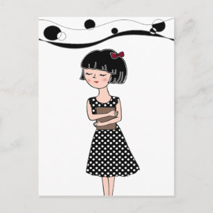 Dreaming over Books Post Card Briefkaart