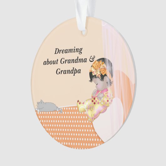 Dreaming over oma en opa ornament (voorkant)