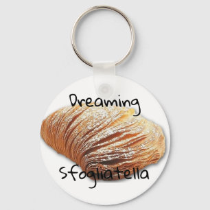Dreaming sfogliatella - round Keyring Sleutelhanger