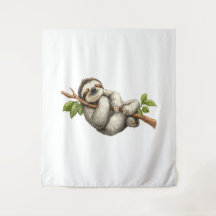 Dreaming Sloth on a Branch