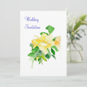 Dreaming Spires Rozen bruiloft uitnodiging (Staand voorkant)