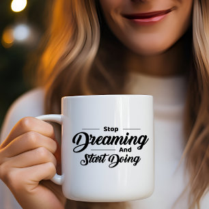 Dreaming stoppen Mok koffie doen