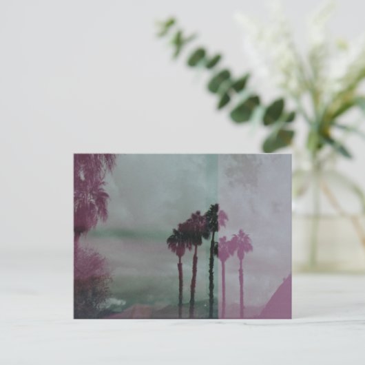 Dreaming Technicolor Palm Trees Briefkaart (Staand voorkant)