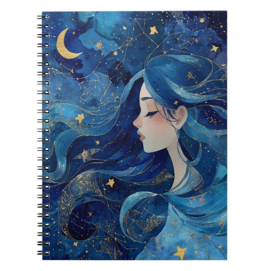 Dreaming Under Stars - Goddess Journal Notitieboek (Voorkant)