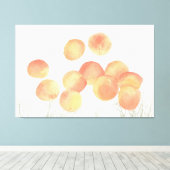 Dreaming van abrikozen op het wintercanvasblad canvas afdruk (Insitu (Houten vloer))