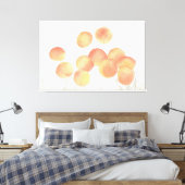 Dreaming van abrikozen op het wintercanvasblad canvas afdruk (Insitu (Slaapkamer))
