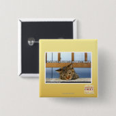 Dreaming van de burgers vierkante button 5,1 cm (Voorkant /achterkant)