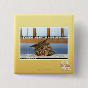 Dreaming van de burgers vierkante button 5,1 cm