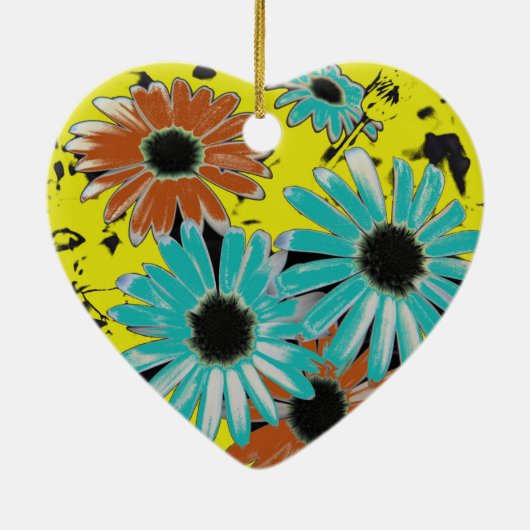 Dreaming van de Daisies Keramisch Ornament (Achterkant)