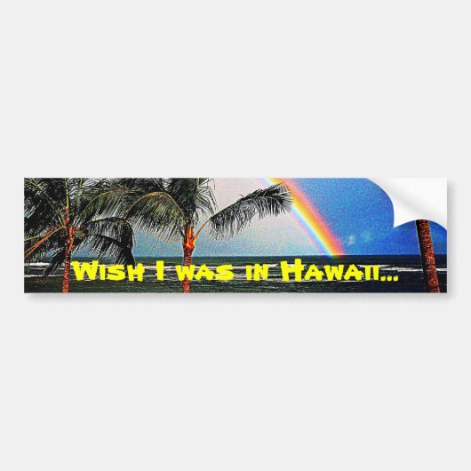 Dreaming van de Hawaii-Bumpersticker Bumpersticker (Voorkant)
