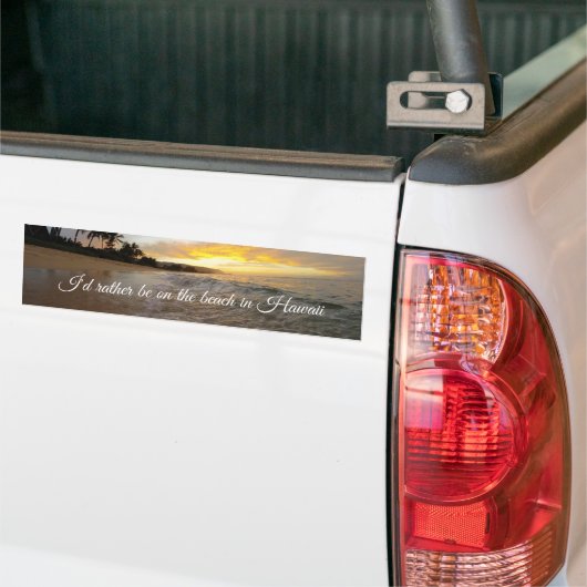 Dreaming van de Hawaii-Bumpersticker Bumpersticker (Op Truck)