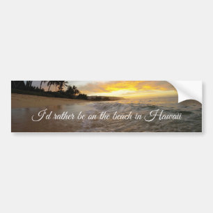 Dreaming van de Hawaii-Bumpersticker Bumpersticker