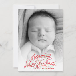 Dreaming van de kerstfotokaart feestdagenkaart