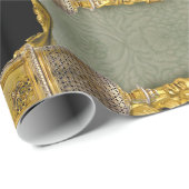 Dreaming van de Kerstman op de nacht van de winter Cadeaupapier (Rol Hoek)