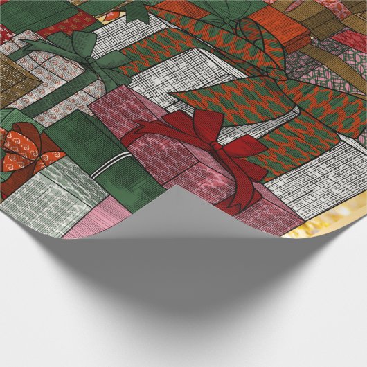 Dreaming van de kerstochtend! cadeaupapier (Hoek)