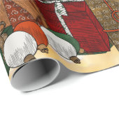 Dreaming van de kerstochtend! cadeaupapier (Rol Hoek)