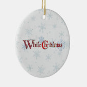 Dreaming van de kerstwinter keramisch ornament (Rechts)