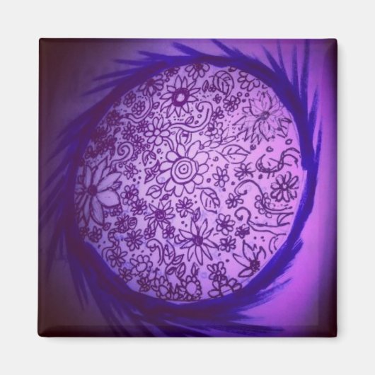 Dreaming van de paarse maan magneet (Voorkant)