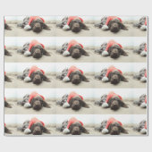 Dreaming van de Santa - Duitse Shorthair Puppy Cadeaupapier (Vlak)