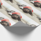 Dreaming van de Santa - Duitse Shorthair Puppy Cadeaupapier (Hoek)