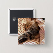 Dreaming van de veldt vierkante button 5,1 cm (Voorkant /achterkant)
