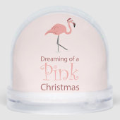 Dreaming van een roze kerst sneeuwbol (Achterkant)