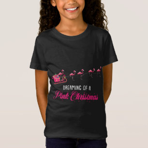 Dreaming van een roze kerstcadeautje Flamingo T-shirt