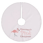 Dreaming van een roze Kerstmis - Boom Skirt Kerstboom Rok (Voorkant)