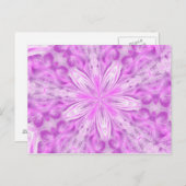 Dreaming van een roze ster briefkaart (Voorkant / Achterkant)