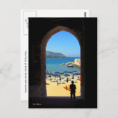 Dreaming van een vakantie briefkaart (Voorkant / Achterkant)