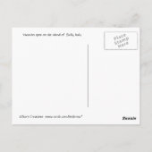 Dreaming van een vakantie briefkaart (Achterkant)
