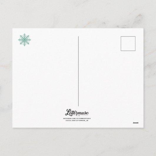 Dreaming van een White Kerstmis Briefkaart (Achterkant)