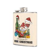 Dreaming van een Wijnkerst Heupfles (Links)