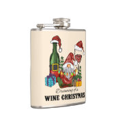 Dreaming van een Wijnkerst Heupfles (Rechts)