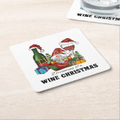 Dreaming van een Wijnkerst Kartonnen Onderzetters (Schuin)