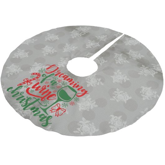 Dreaming van een Wijnkerst Kerstboom Rok (Gekanteld)