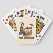 Dreaming van een Wijnkerst Pokerkaarten (Achterkant)
